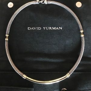 David Yurman Metro 18kt & Sterling Cable Necklace